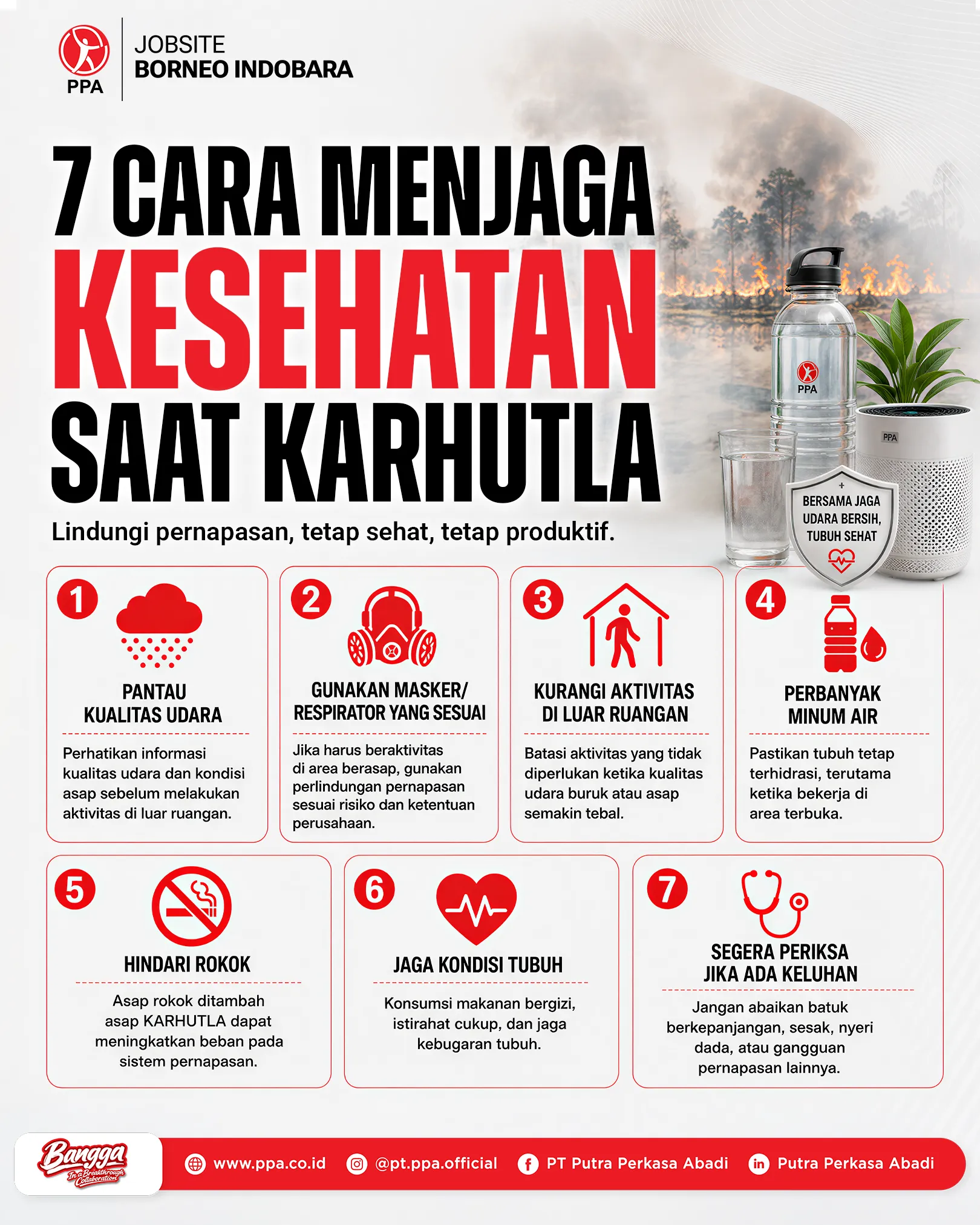 7 Langkah Preventif Menjaga Kesehatan Selama Musim Karhutla